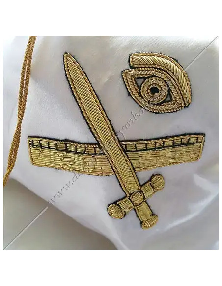 SAC002-white-propositions-masonic-bags-hand-mades-expert-symbols-eye-crossed-sword-rule-tools-fm-lodges