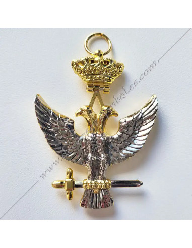 Articulated masonic jewel of knight Royal Mystery 32nd degree Memphis