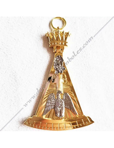 Articulated maconic jewel Prince Pink-Cross 4th Order of French Rite