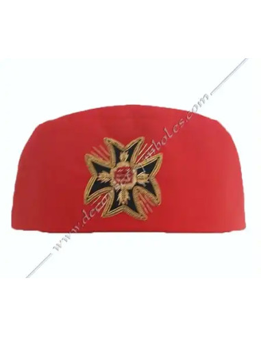 CHA005-caps-hats-masonic-18th-degrees-aasr-memphis-knights-pink-cross-accessories-rose-croix-fm