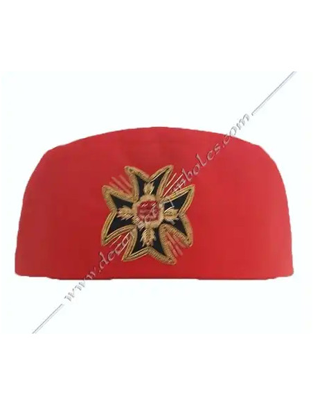 CHA005-caps-hats-masonic-18th-degrees-aasr-memphis-knights-pink-cross-accessories-rose-croix-fm