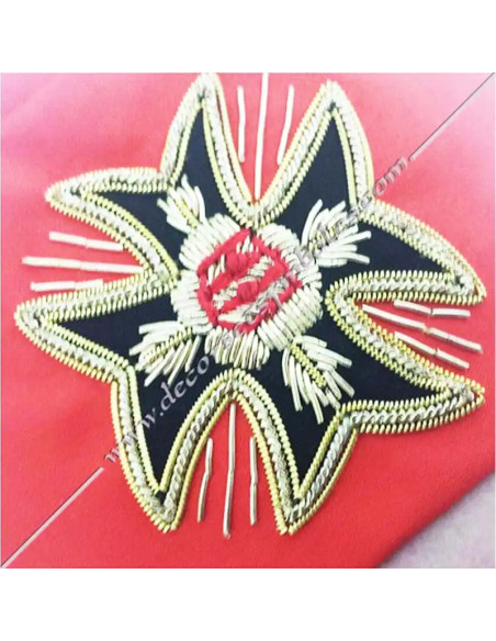 CHA005-caps-hats-masonic-18th-degrees-aasr-memphis-knights-pink-cross-accessories-rose-fm-croix