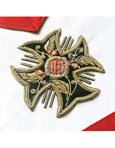 HRA005-masonic-aprons-aasr-knights-rose-cross-18th-degrees-cross-patted-fm-decorations-chapters