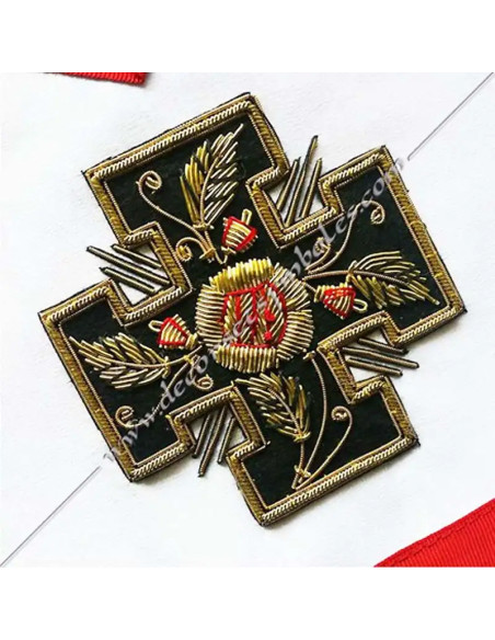 HRA050-18th-aprons-masonic-chapters-aasr-knights-rose-potential-crosses-fm-decorations-accessories