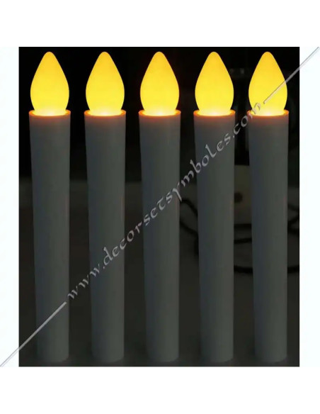 ACC091-candles-masonic-red-led-flames-lighting-lamp-decors-tools-lodges-fm-accessoires