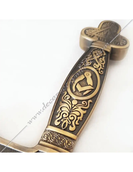 EPE050-sword-masonic-straight-trefoil-scabbard-handle-grip-square-compass-fm-decorations-shops-gifts