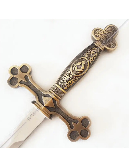 EPE050-sword-masonic-straight-trefoil-scabbard-handle-grip-square-compass-decorations-shops-fm-gifts