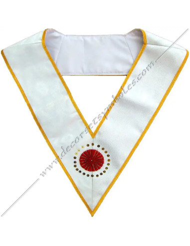 SRA046B-masonic-collars-sashes-deputies-masters-gldf-aasf-dignitaries-red-rosettes-decorations-fm