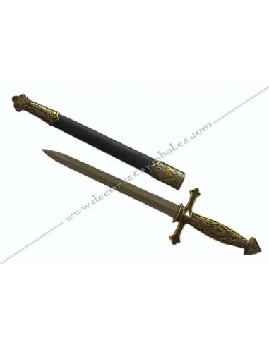 DFM010-dagger-stabbing-sword-masonic-straight-trefoil-1st-order-french-rite-gift-shops-fm