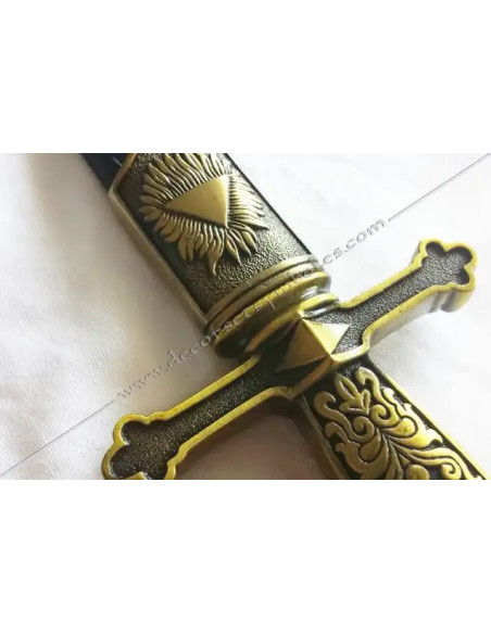 DFM020-daggers-stabbings-flaming-masonic-scabbards-trefoils-swords-gift-shops-fm-accessories-tools