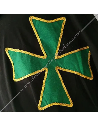 CHS120-capes-militaires-ordres-hospitaliers-saint-lazare-jerusalem-croix-vertes-veture-decors-fm-boutiques