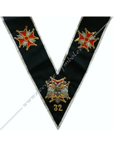 HRA176-sautoirs-cordons-maconniques-32e-degres-reaa-princes-sublimes-royal-secrets-aigles-croix-pattees-articles-objets-fm