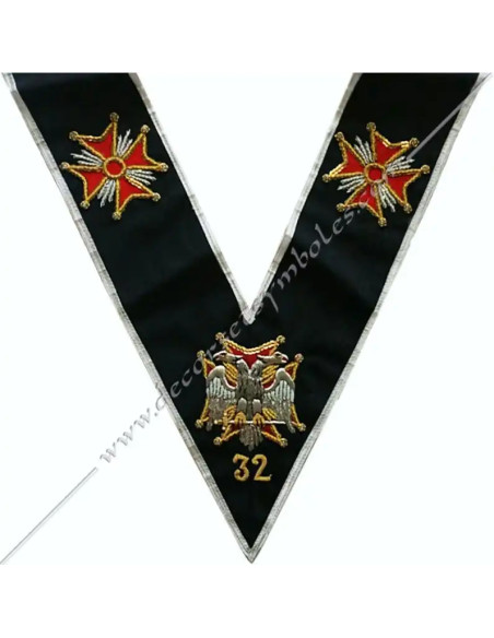 HRA176-sautoirs-cordons-maconniques-32e-degres-reaa-princes-sublimes-royal-secrets-aigles-croix-pattees-articles-objets-fm