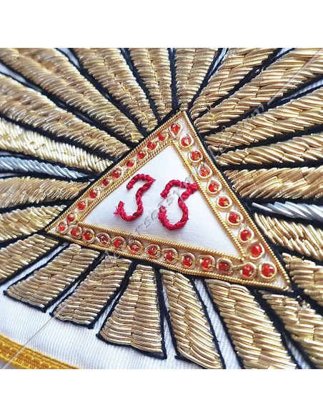 HRA031-ribons-masonic-sashes-aasr-33rd-sovereigns-greats-inspectors-fm-consistories-general-white