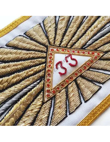 HRA031-ribons-masonic-sashes-aasr-33rd-sovereigns-greats-inspectors-consistories-general-fm-white