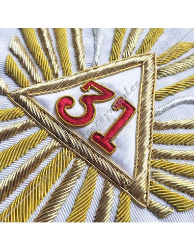 HRA114-collars-sashes-ribbons--masonic-31st-degrees-aasr-greats-inspectors-fm-inquisitors-white-shops-gifts