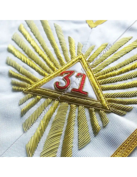 HRA114-collars-sashes-ribbons--masonic-31st-degrees-aasr-greats-inspectors-inquisitors-white-fm-shops-gifts