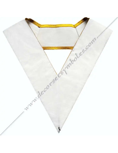 HRA114-collars-sashes-ribbons--masonic-31st-degrees-fm-aasr-greats-inspectors-inquisitors-white-shops-gifts