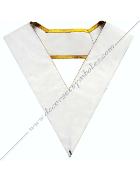 HRA114-collars-sashes-ribbons--masonic-31st-degrees-fm-aasr-greats-inspectors-inquisitors-white-shops-gifts