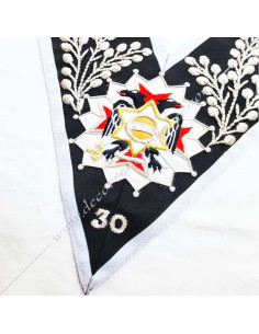 HRA201-sautoirs-cordons-rubans-30e-degres-reaa-chevaliers-kadosch-kaddosh-trois-fois-puissants-grands-maitres-decors-fm 2