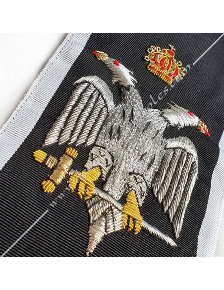 HRA010CKH-scarfs-sashes-30th-aasr-degrees-knights-kaddoshs-kadoschs-jacob-scales-fm-masonic-shops