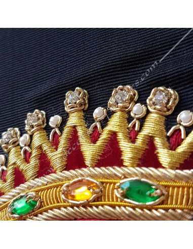 HRA016CKS-cordons-echarpes-cks-reaa-degres-fm-kaddoshs-30e-chevaliers-kadosch-aeropages-aigles-cranes-drapeaux