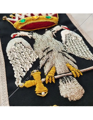 HRA016CKS-cordons-echarpes-cks-reaa-degres-kaddoshs-30e-chevaliers-fm-kadosch-aeropages-aigles-cranes-drapeaux