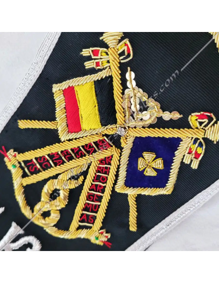 Echarpe ou cordon maconnique CKS Chevalier Kadosch 30e degre REAA