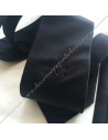 Black masonic tie with embroidered square and compasses Black