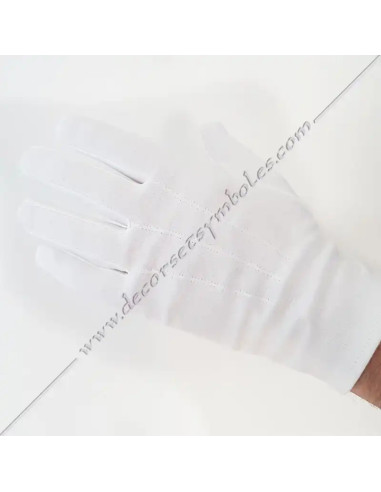 GCB020-white-masonic-gloves-3-seam-cottons-lycras-apprentice-ceremonies-fm-initiations-decorations