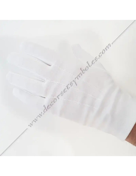 GCB020-white-masonic-gloves-3-seam-cottons-lycras-apprentice-ceremonies-fm-initiations-decorations