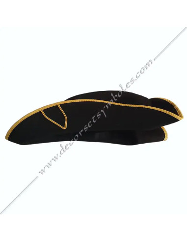 CHA007-supples-masonic-tricorns-mesa-foldable-rer-felt-fm-wool-black-decorations-masters-rectified-rite