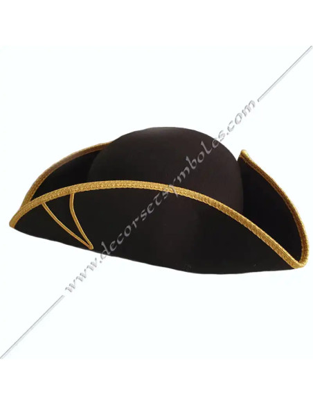 CHA007-supples-masonic-tricorns-mesa-foldable-rer-felt-wool-fm-black-decorations-masters-rectified-rite