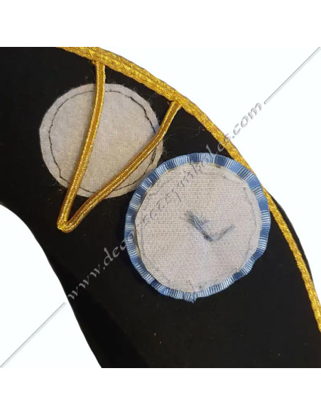 CHA007-supples-masonic-tricorns-mesa-foldable-rer-felt-wool-black-fm-decorations-masters-rectified-rite