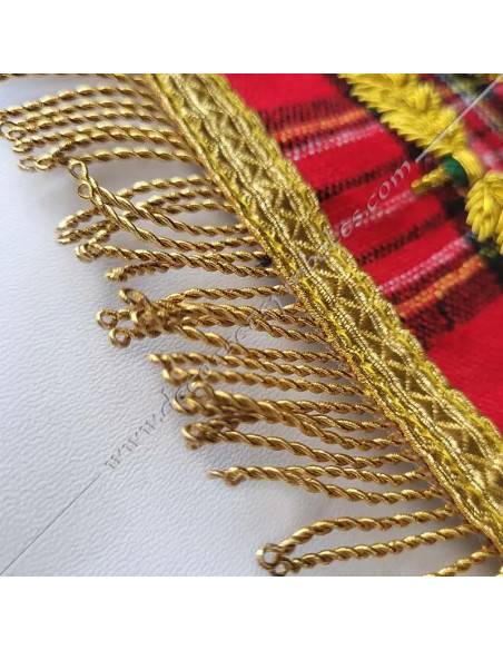 RSE010-tabliers-maitres-standards-ecosses-maconniques-tartans-royal-fm-stuart-pampilles-or-rosettes