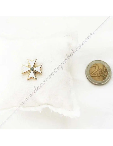 PIN014-croix-malte-blanc-pins-epinglettes-maconniques-cadeaux-30e-degres-reaa-chevaliers-fm-kadosh