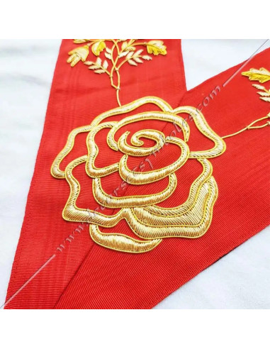 HRA070-collars-masonic-sashes-athirsatas-sages-aasr-18th-degrees-chapters-ribbons-rose-fm-cross