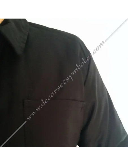 VCH100-bourgerons-vest-short-blouses-masonic-cotton-black-go-godf-groussier-shops-fm-accessories