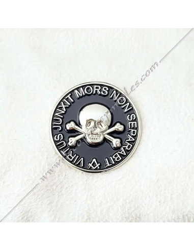 PIN029-pins-epinglettes-maconniques-virtus-junxit-mors-non-separabit-14e-degres-reaa-cadeaux-cranes-fm