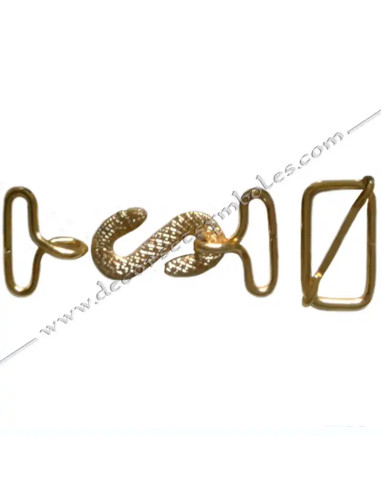 ACC042-boucles-maconniques-ceintures-or-crochets-tabliers-accessoires-attaches-fermoirs-serpents-fermetures
