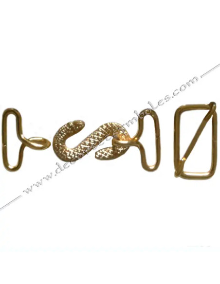 ACC042-boucles-maconniques-ceintures-or-crochets-tabliers-accessoires-attaches-fermoirs-serpents-fermetures