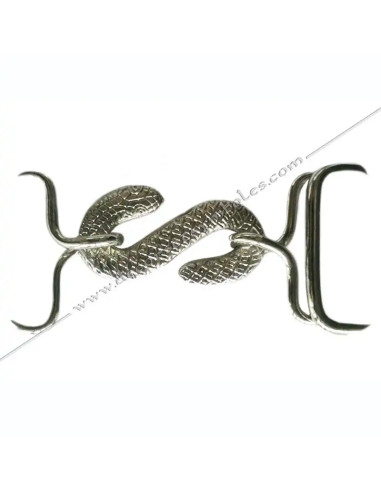 ACC043-boucles-fermoirs-ceintures-maconniques-tabliers-argents-attaches-serpents-crochets