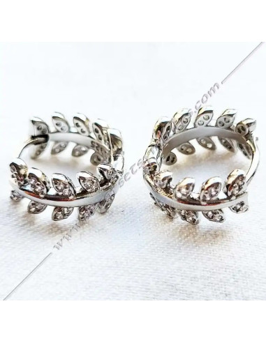 MSC200-masonic-acacia-gold-silver-open-earrings-gift-souvenirs-accessories-fm-decorations-shops