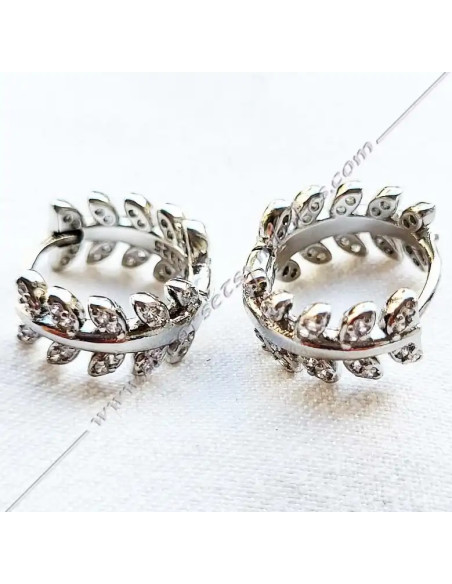 MSC200-masonic-acacia-gold-silver-open-earrings-gift-souvenirs-accessories-fm-decorations-shops