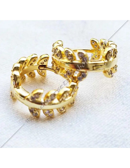 MSC200-masonic-acacia-gold-silver-open-earrings-gift-souvenirs-accessories-decorations-fm-shops