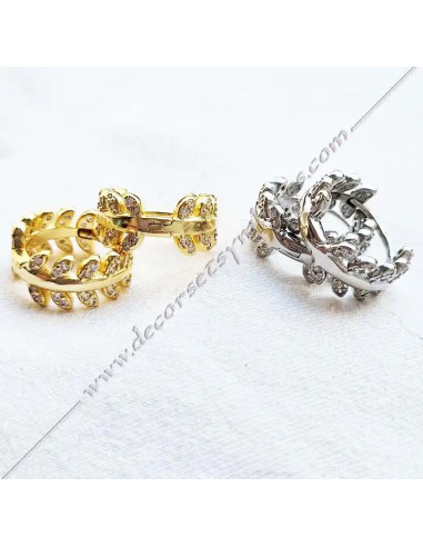 MSC200-masonic-acacia-gold-silver-open-earrings-gift-souvenirs-accessories-decorations-shops-fm