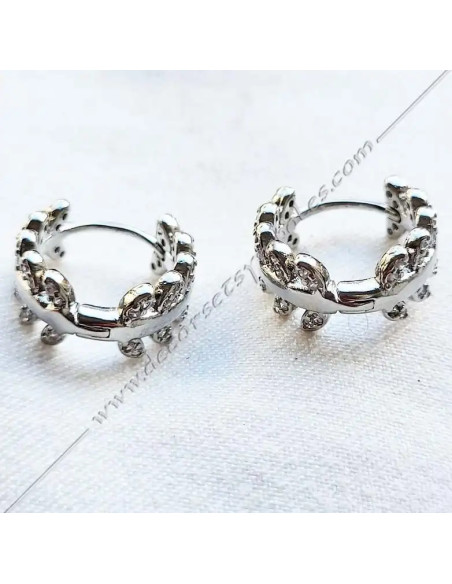 MSC200-masonic-acacia-gold-silver-open-earrings-gift-fm-souvenirs-accessories-decorations-shops