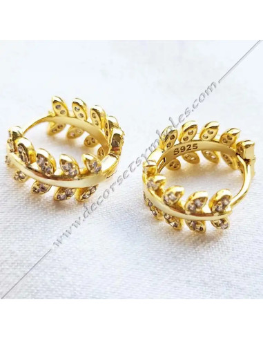 MSC200-masonic-acacia-gold-silver-open-earrings-gift-souvenirs-fm-accessories-decorations-shops