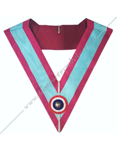 LAM010-collars-sashes-ribbons-masonic-masonry-the-mark-tricolour-rosettes-decorations-shops-fm