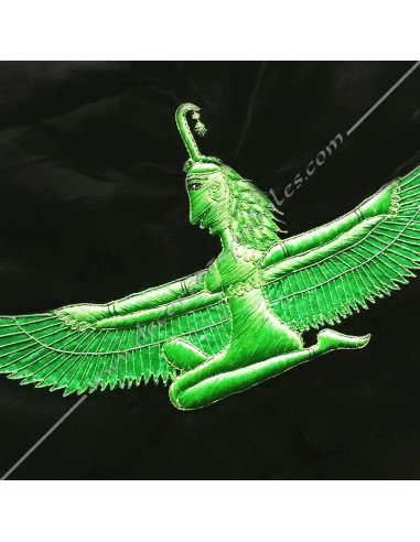 HRM056-masonic aprons-goe-27th-patriarch-degrees-isis-memphis-misraim-fm-green-shops-accessories